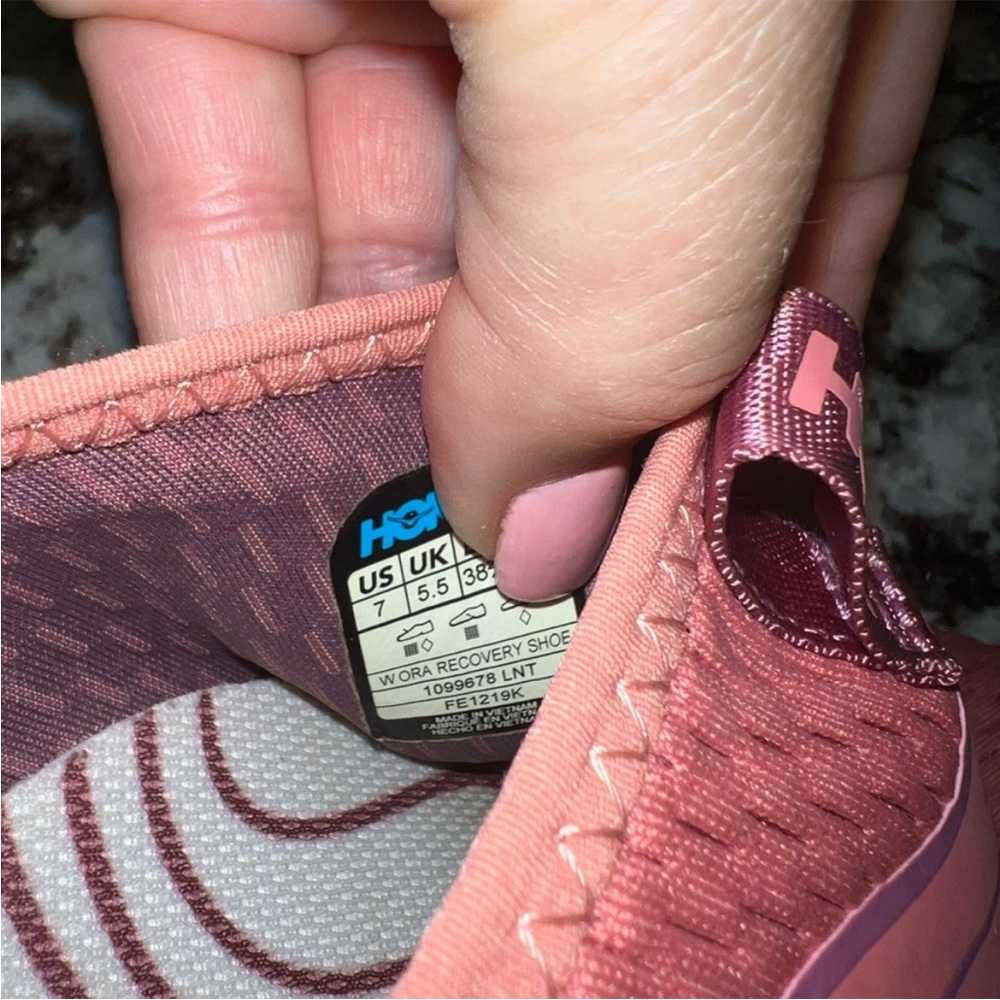 Hoka Women's Slip-On Running Shoes in Coral Pink - Picture 5 of 5